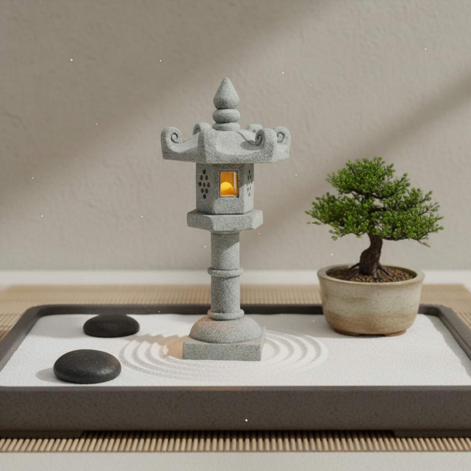 Miniaturowa Kamienna Latarnia  – Japanese Garden Bonsai recenzja i cena