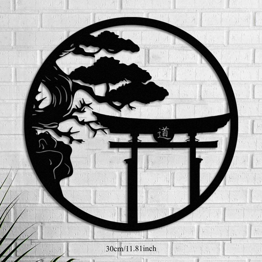 Metalowa dekoracja ścienna z m – Japanese Garden Bonsai recenzja i cena